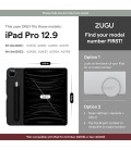 ZUGU iPad Pro 12.9 inç kılıf 2022/2021