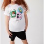 Mavi Mickey Mouse Baskılı Beyaz Tişört Regular Fit / Normal Kesim 7610166-620
