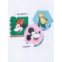 Mavi Mickey Mouse Baskılı Beyaz Tişört Regular Fit / Normal Kesim 7610166-620