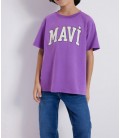 Mavi Logo Baskılı Mor Tişört Regular Fit / Normal Kesim 6610030-70606