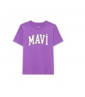 Mavi Logo Baskılı Mor Tişört Regular Fit / Normal Kesim 6610030-70606