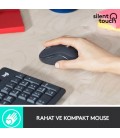 LOGITECH MK295 Sessiz Kablosuz Türkçe Q Klavye Mouse Seti - Siyah