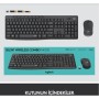 LOGITECH MK295 Sessiz Kablosuz Türkçe Q Klavye Mouse Seti - Siyah