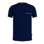 Tommy Hilfiger Bisiklet Yaka Mavi Erkek T-Shirt MW0MW32595DW5