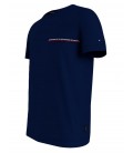 Tommy Hilfiger Bisiklet Yaka Mavi Erkek T-Shirt MW0MW32595DW5