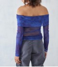 Urban Outfitters Daisy Street Sheer Mesh Off-The-Shoulder Top