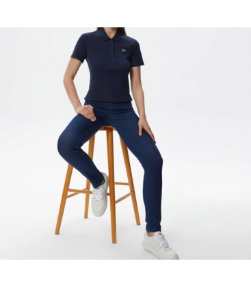 Lacoste Kadın Skinny Fit Denim Mavi Pantolon HF2450.50M