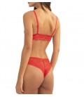 Defacto Fall In Love Yılbaşı Temalı Kırmızı Dantel Brazilian Slip Külot B4839ax23wn