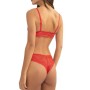 Defacto Fall In Love Yılbaşı Temalı Kırmızı Dantel Brazilian Slip Külot B4839ax23wn