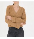 Pierre Cardin Camel Oversize V Yaka Kazak G022SZ0TK.000.1713057.VR015