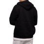 Giysa John Borners Erkek Kapüşonlu Siyah Üç iplik Fermuarlı Sweatshirt