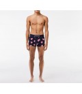 Lacoste Erkek Desenli 3'lü Renkli Boxer 5H0874.9FQ