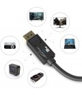 KabelDirekt 1 mt DisplayPort kablosu, DP 1.4, VESA sertifikalı