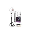 10 Inç Ring Light 5500k Youtuber Led Işıklı 2.1 Metre Tripod Selfie Makyaj Işığı 26cm