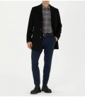 Pierre Cardin Siyah Yün Karışımlı Ekstra Slim Fit Kaşe Kaban G021SZ0KS.000.1668744.VR046