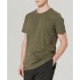 Altınyıldız Classics Slim Fit Dar Kesim Bisiklet Yaka %100 Pamuk Kısa Kollu Logolu Haki Tişört 4A4823200050HAK