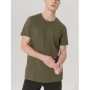Altınyıldız Classics Slim Fit Dar Kesim Bisiklet Yaka %100 Pamuk Kısa Kollu Logolu Haki Tişört 4A4823200050HAK