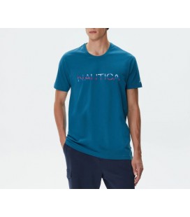 Nautica Erkek Mavi Standart Fit T-Shirt V37205T.4MC