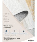 Oriente Home Modern Desenli Siyah Kaymaz Taban Şönil Salon Halısı 7752 120x200