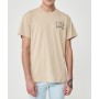 Lee Regular Fit Normal Kesim %100 Pamuk Bisiklet Yaka Bej Tişört LV10FQUQ