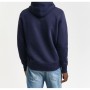 GANT Erkek Lacivert Regular Fit Kapüşonlu Logolu Sweatshirt 2047082.433