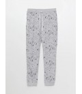 LCW DREAM Gri Beli Lastikli Desenli Kadın Jogger Pijama Altı S32719Z8 - CT3