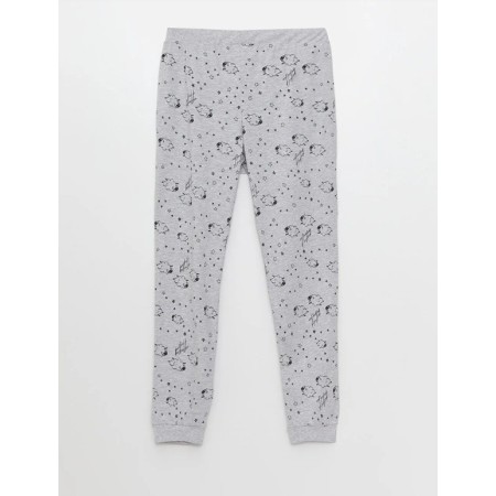 LCW DREAM Gri Beli Lastikli Desenli Kadın Jogger Pijama Altı S32719Z8 - CT3