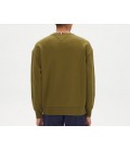 Tommy Hilfiger Monotype Embro Erkek Yeşil Sweatshirt MW0MW32726