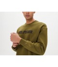 Tommy Hilfiger Monotype Embro Erkek Yeşil Sweatshirt MW0MW32726