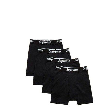 Supreme Hanes Tagless Siyah Erkek Boxer Briefs