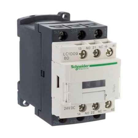 Schneider Electric LC1D09BD 11A (4 KW) 24VDC Bobinli Trifaze Güç Kontaktörü