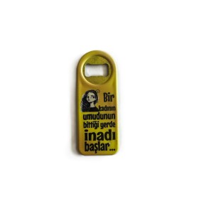 Bir Kadının Umudunun Bittiği Yerde İnadı Başlar Yazılı Magnet Açacak