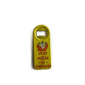 Yalnız Değilim Tek Başımayım Yazılı Magnet Açacak