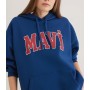 Mavi Kadın Mavi Logo Baskılı Kapüşonlu Lacivert Sweatshirt 1600361-82625