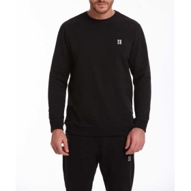 Hatemoğlu Siyah Regular Fit Pamuklu Bisiklet Yaka Sweatshirt 34133022A001