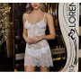 Lorenza Sattens Dantelli Fantazi Gecelik Takım Beyaz 99352