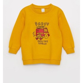 LC WAIKIKI Bisiklet Yaka Baskılı Erkek Çocuk Sweatshirt W3BG77Z1 - KG0