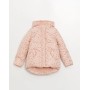 LCW Kids Pembe Kapüşonlu Baskılı Kız Çocuk Mont W30128Z4 - LT4