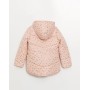 LCW Kids Pembe Kapüşonlu Baskılı Kız Çocuk Mont W30128Z4 - LT4
