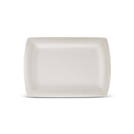 Karaca Fine Pearl Roma  Büyük Kayık Tabak 34 X 23 cm
