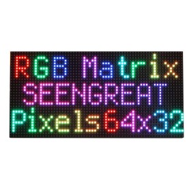 Seengrat Tam Renkli RGB LED Matris Panel Pitch 3mm Pitch 64x32 Piksel, Parlaklık Ayarlanabilir