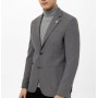 SÜVARİ Antrasit Slim Fit Armürlü Mono Yaka 6 Drop Ceket CT2021600315