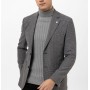 SÜVARİ Antrasit Slim Fit Armürlü Mono Yaka 6 Drop Ceket CT2021600315