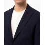SÜVARİ Lacivert Slim Fit Armürlü Sivri Yaka 6 Drop Ceket CT2021600309