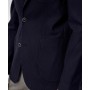 SÜVARİ Lacivert Slim Fit Armürlü Sivri Yaka 6 Drop Ceket CT2021600309