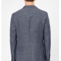 SÜVARİ Lacivert Slim Fit Armürlü Sivri Yaka 6 Drop Ceket CT2021600300