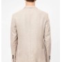 SÜVARİ Bej Slim Fit Armürlü Sivri Yaka 6 Drop Ceket CT2021600293