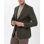 SÜVARİ Koyu Haki Slim Fit Armürlü Mono Yaka 6 Drop Ceket CT2021600339