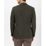 SÜVARİ Koyu Haki Slim Fit Armürlü Mono Yaka 6 Drop Ceket CT2021600339