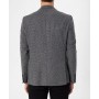 Süvari Siyah Slim Fit Armürlü Sivri Yaka 6 Drop Ceket CT2004800240